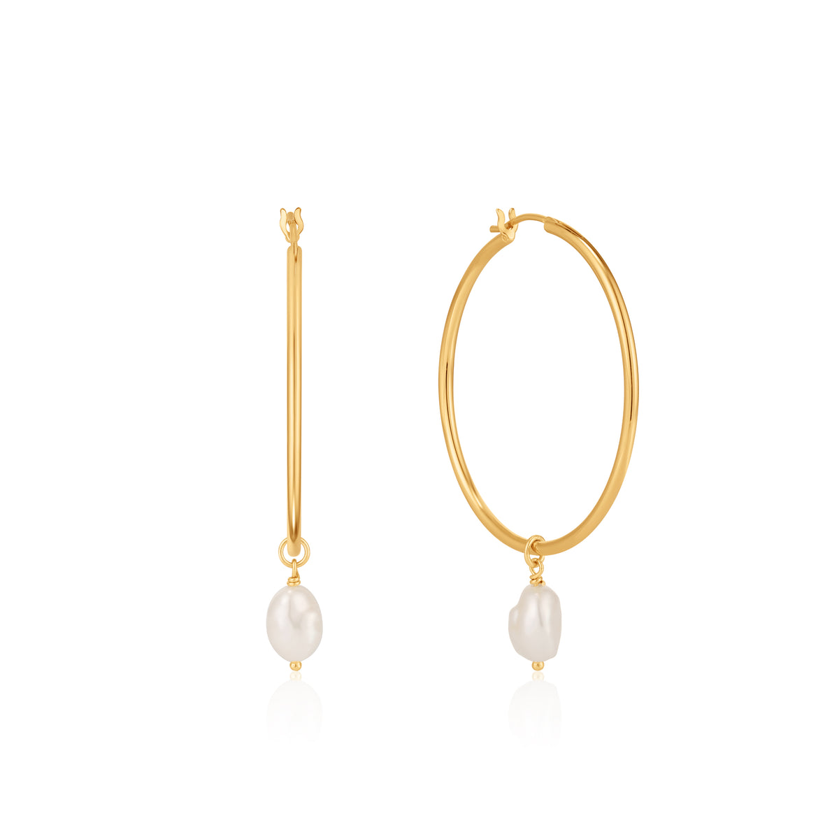 Pearl Hoop Earrings – Michael and Son's Jewelers
