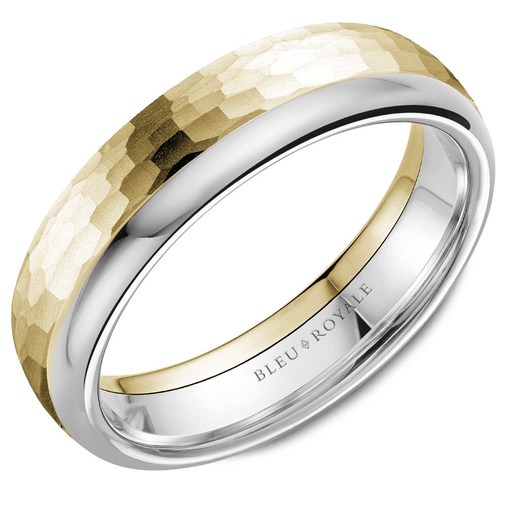 Bleu Royale Wedding Band - RYL-150YW6-M10