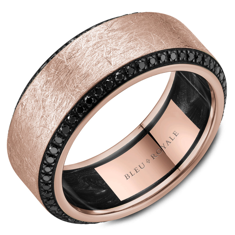 Bleu Royale Wedding Band - RYL-154RBD9-M10