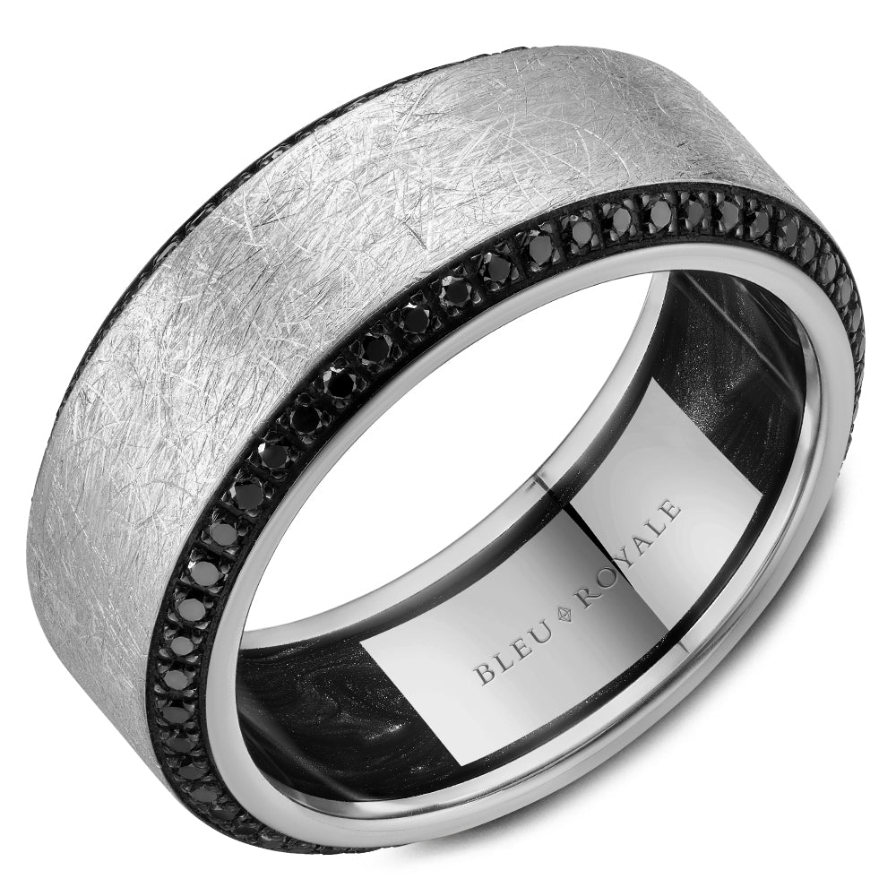 Bleu Royale Wedding Band - RYL-154WBD9-M10