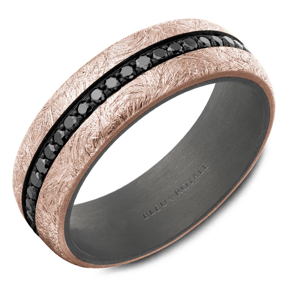 Bleu Royale Wedding Band - RYL-161RTBD7-M10