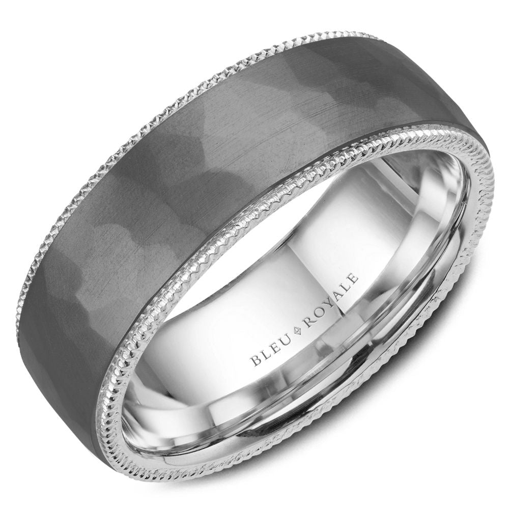 Bleu Royale Wedding Band - RYL-162TW75-M10