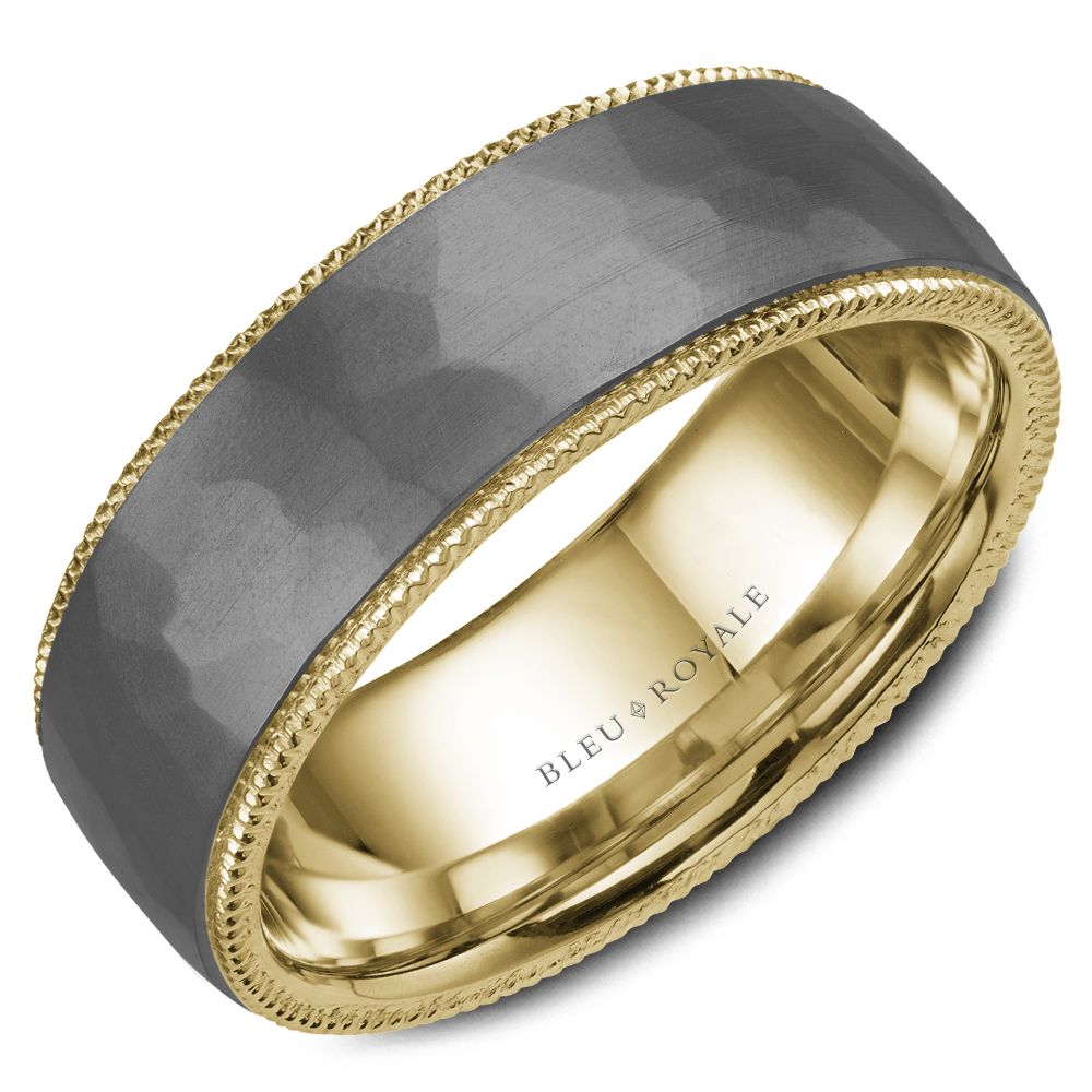 Bleu Royale Wedding Band - RYL-162TY75-M10