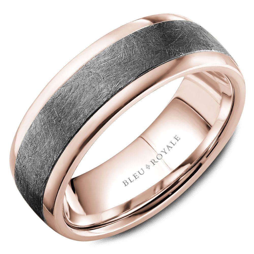 Bleu Royale Wedding Band - RYL-165TR75-M10