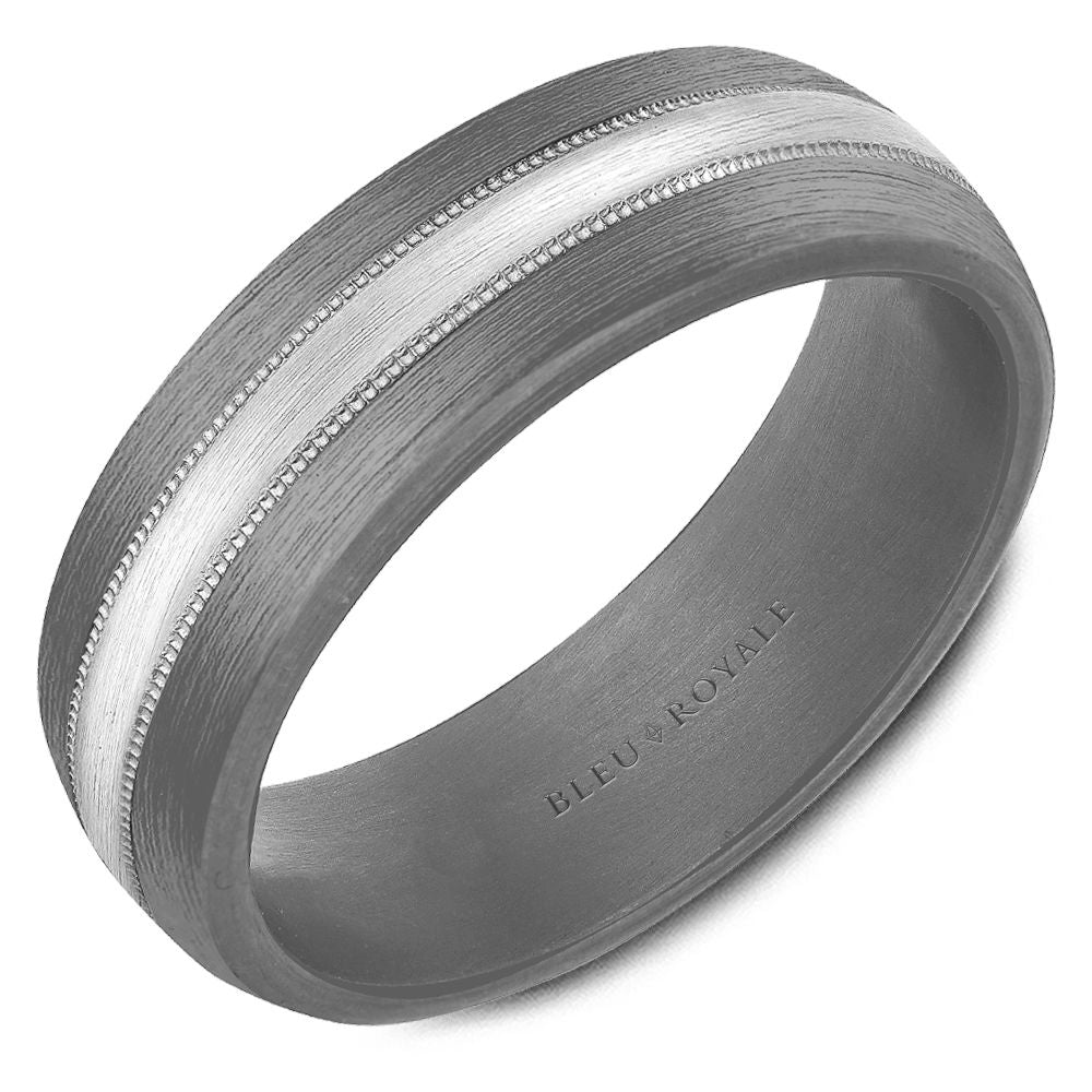 Bleu Royale Wedding Band - RYL-170WT7-M10