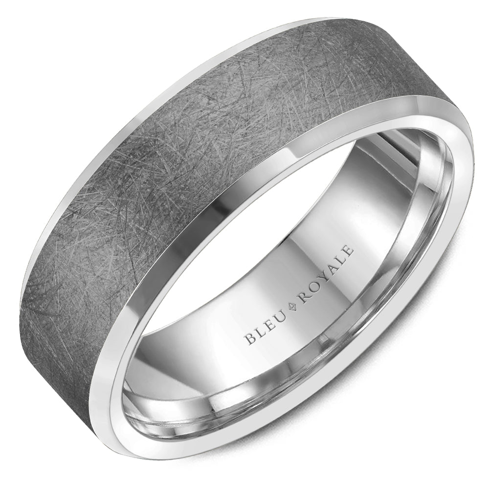 Bleu Royale Wedding Band - RYL-182TW75-M10