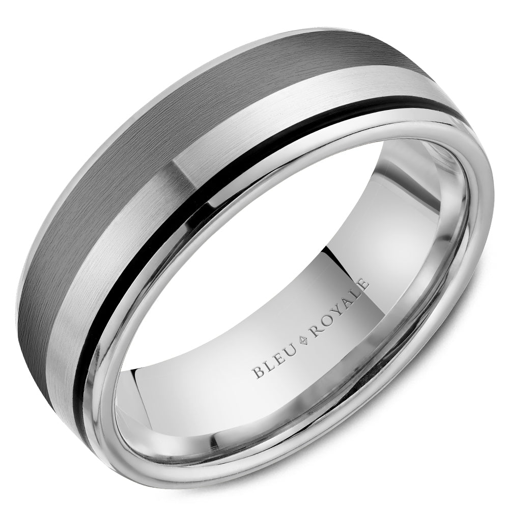 Bleu Royale Wedding Band - RYL-183TBW75-M10