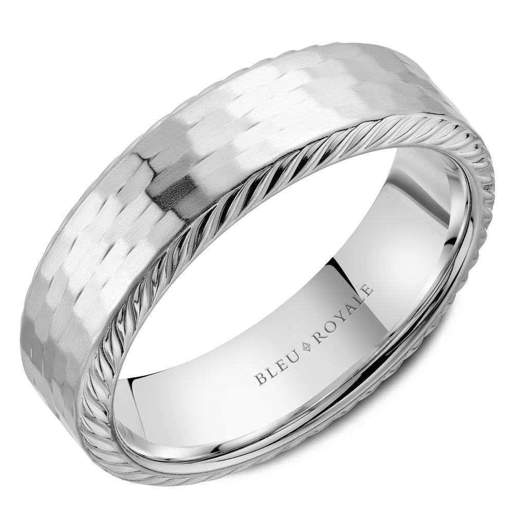 Bleu Royale Wedding Band - RYL-190W65-M10