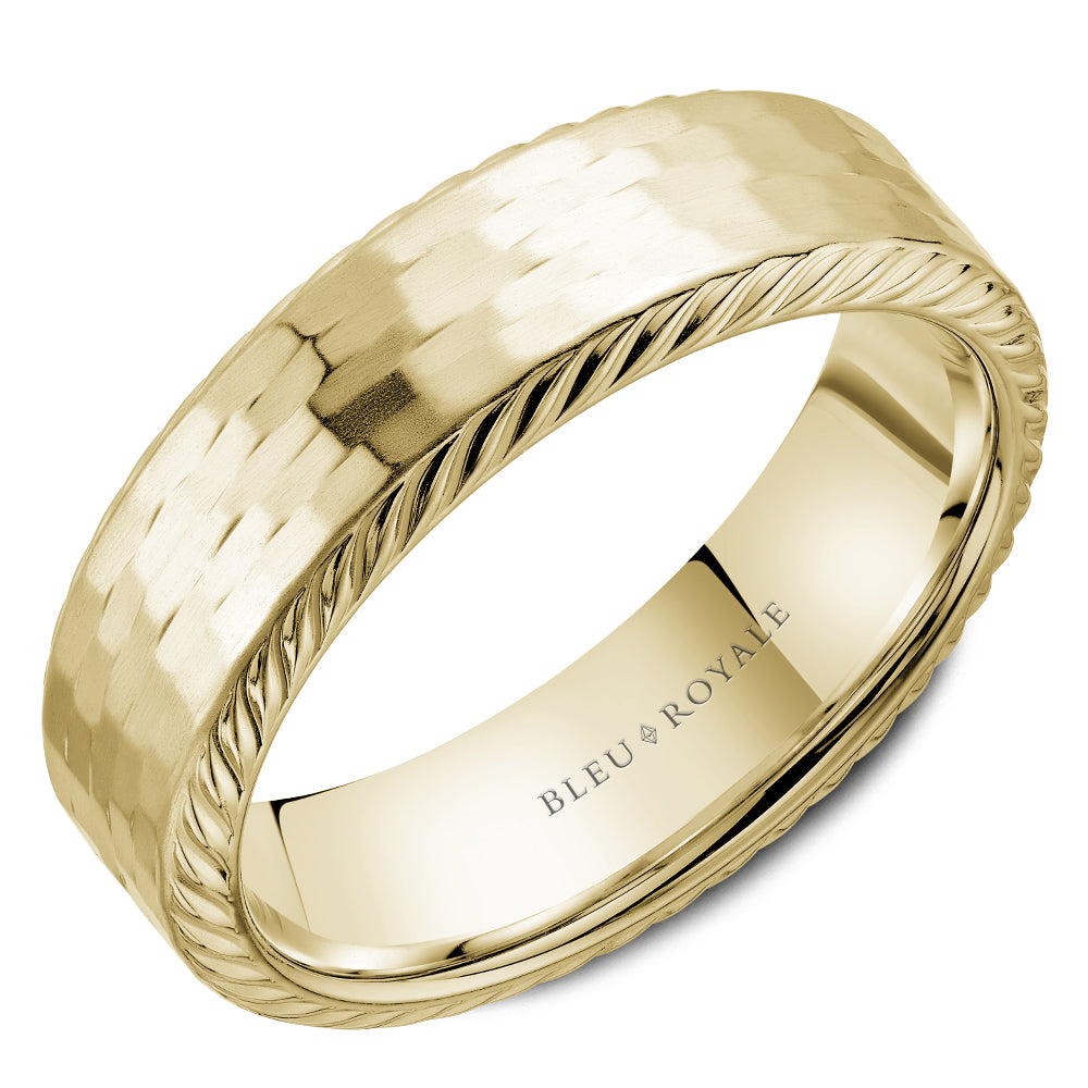 Bleu Royale Wedding Band - RYL-190Y65-M10