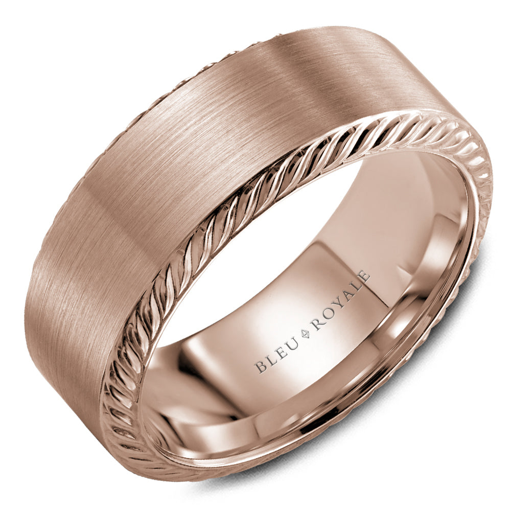 Bleu Royale Wedding Band - RYL-198R85-M10