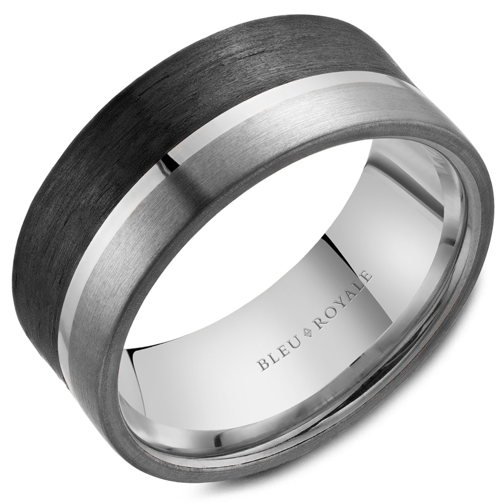 Bleu Royale Wedding Band - RYL-201WBT9-M10