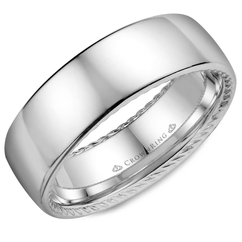 Crownring Wedding Band - WB-012R7W-M10