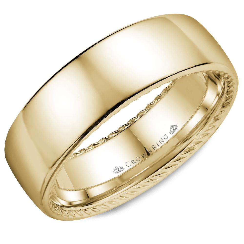 Crownring Wedding Band - WB-012R7Y-M10