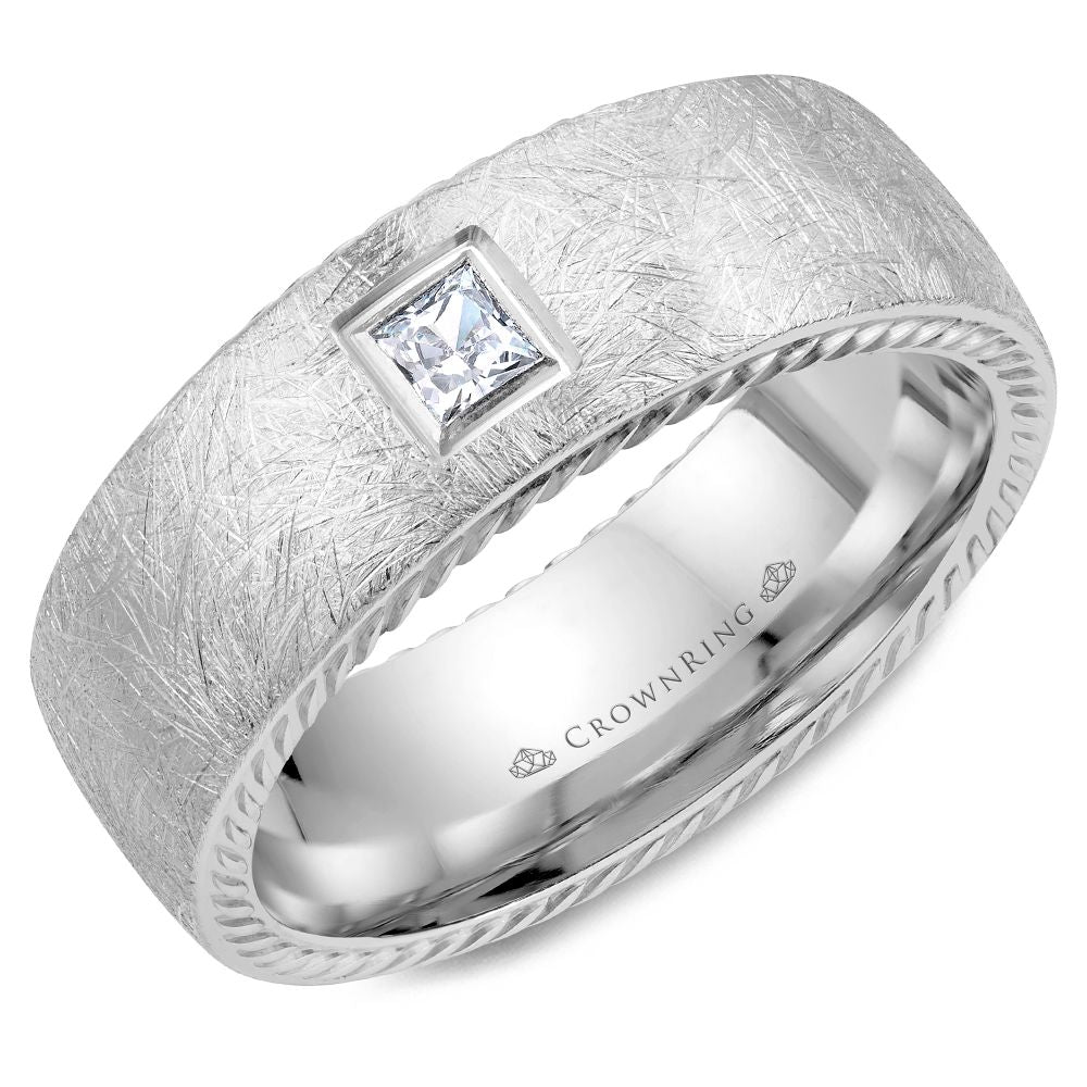 Crownring Wedding Band - WB-013RD8W-M10