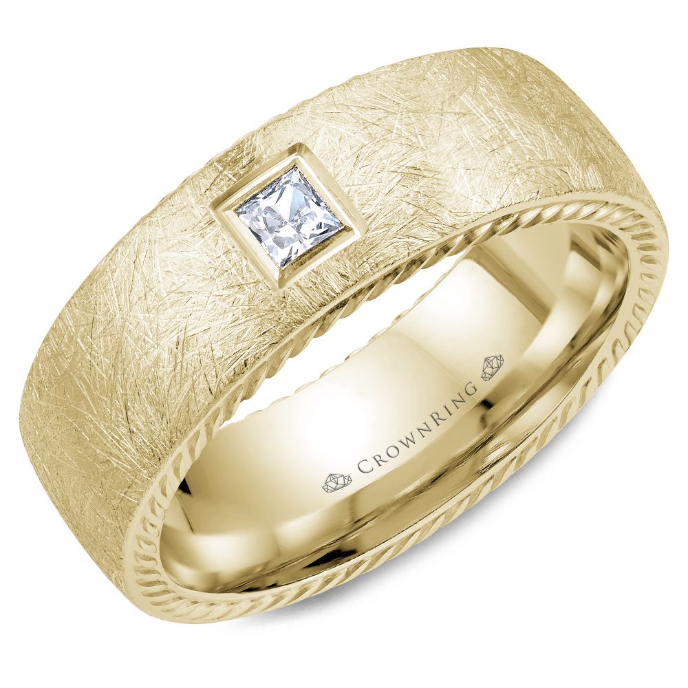 Crownring Wedding Band - WB-013RD8Y-M10