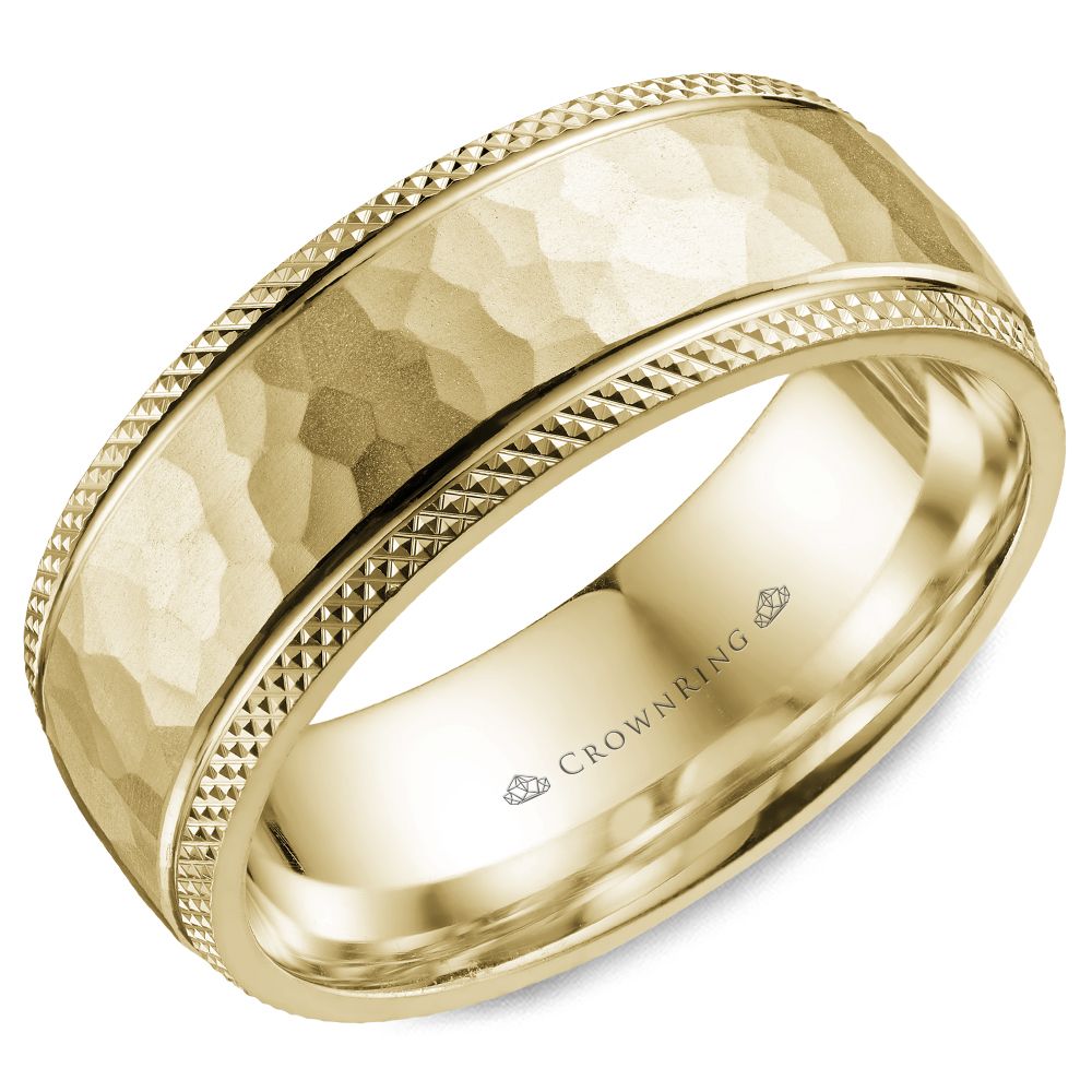 Crownring Wedding Band - WB-035C8Y-S10