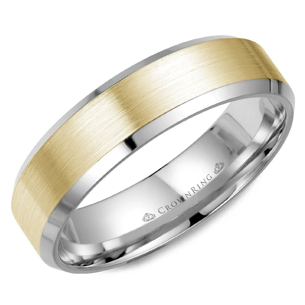 Crownring Wedding Band - WB-7007YW-M10