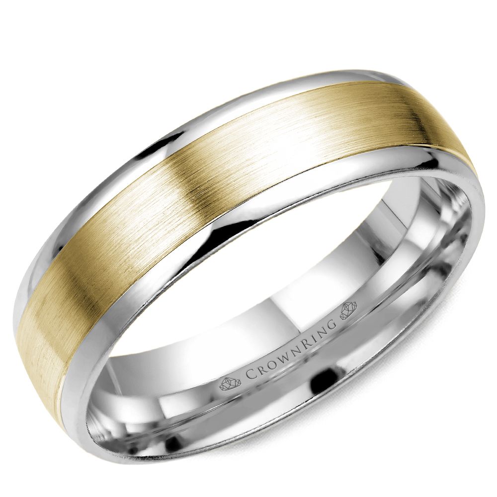 Crownring Wedding Band - WB-7141YW-M10