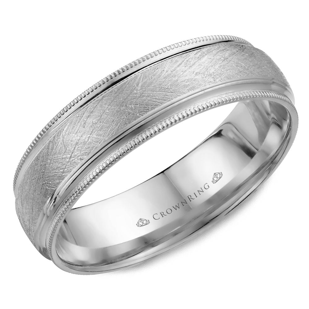 Crownring Wedding Band - WB-7915W-M10