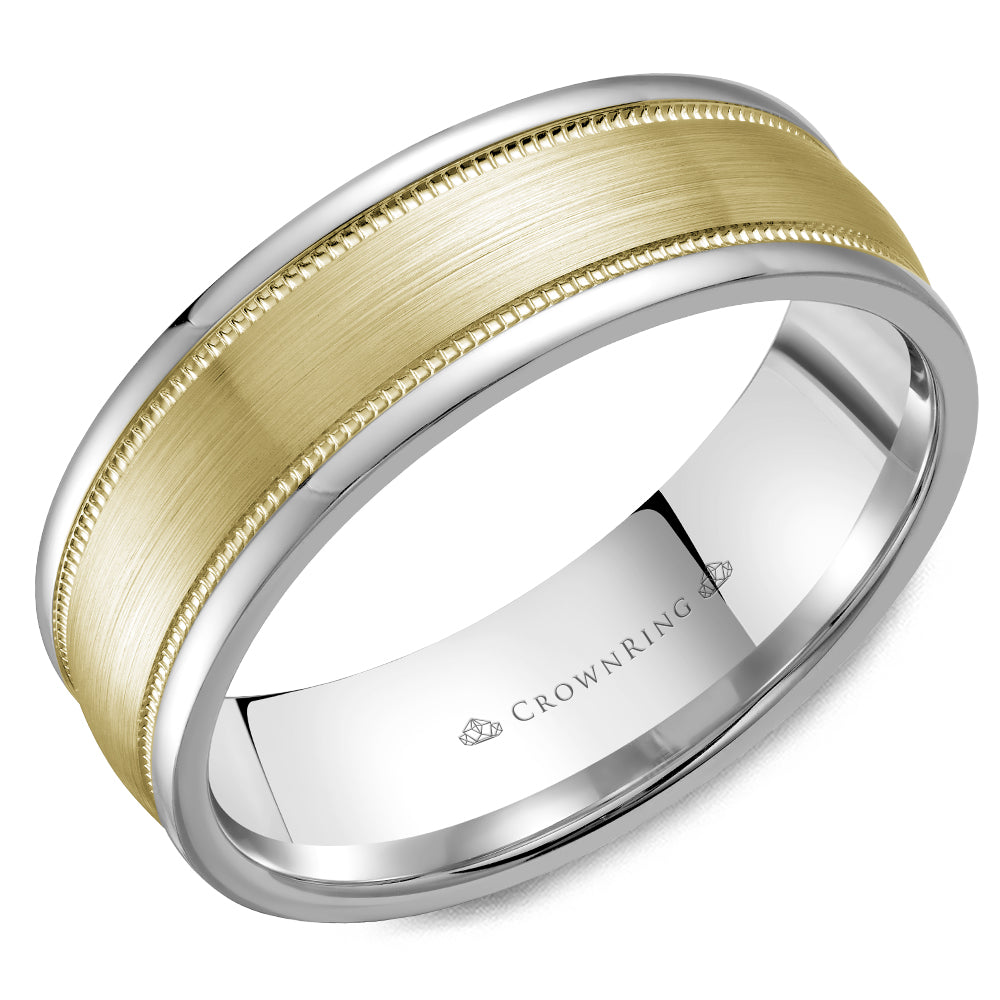 Crownring Wedding Band - WB-9906YW-M10